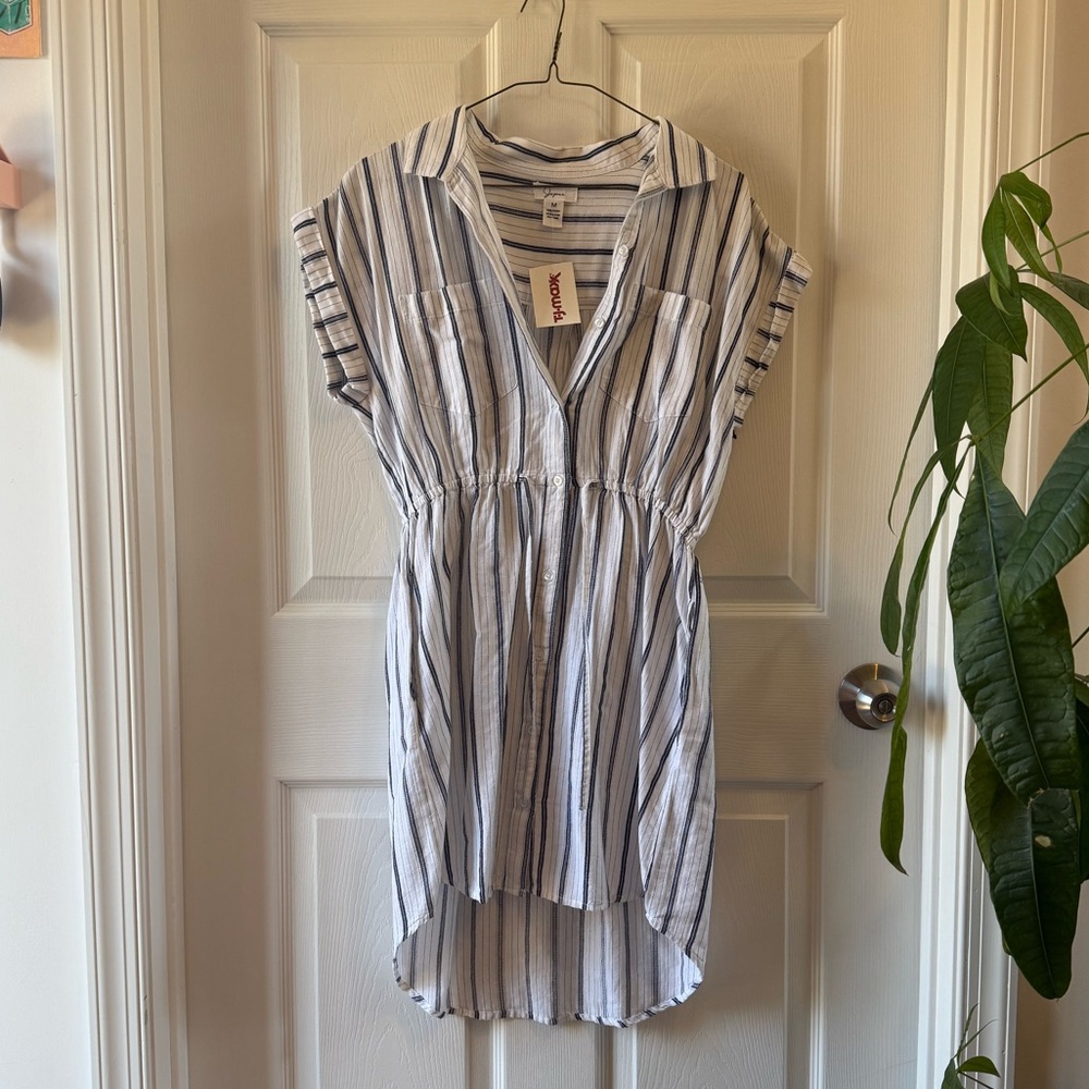 Vertical Stripe Summer Dress